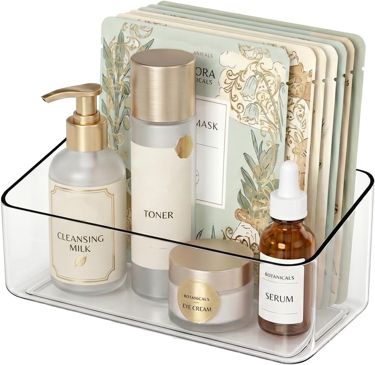 Kastdeur Organizer Bak - Hellend Open Front - Transparant Acryl - Directe Toegang tot Make-up en Keukenkruiden - ShopVlot