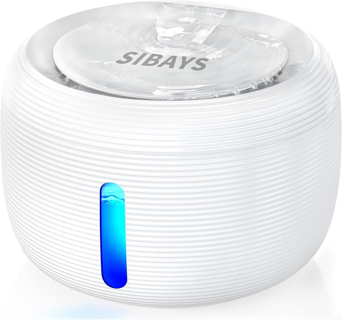 SnelShoppen - Kattenfontein 3.5L met Ultra Stil 25 dB Pomp, LED Venster, BPA Vrij, 2 Actieve Koolstoffilters, Diepe Filter, Voor Honden en Katten