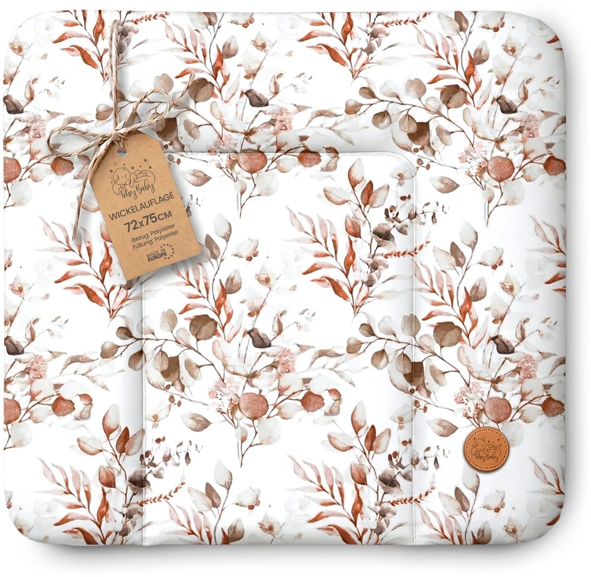 SnelShoppen - Verschoonkussen Wig Aankleedkussen Waterdicht Antislip 72 x 75 cm Comfortabele Schuimvulling Voor Babybed Verschoontafel Commode