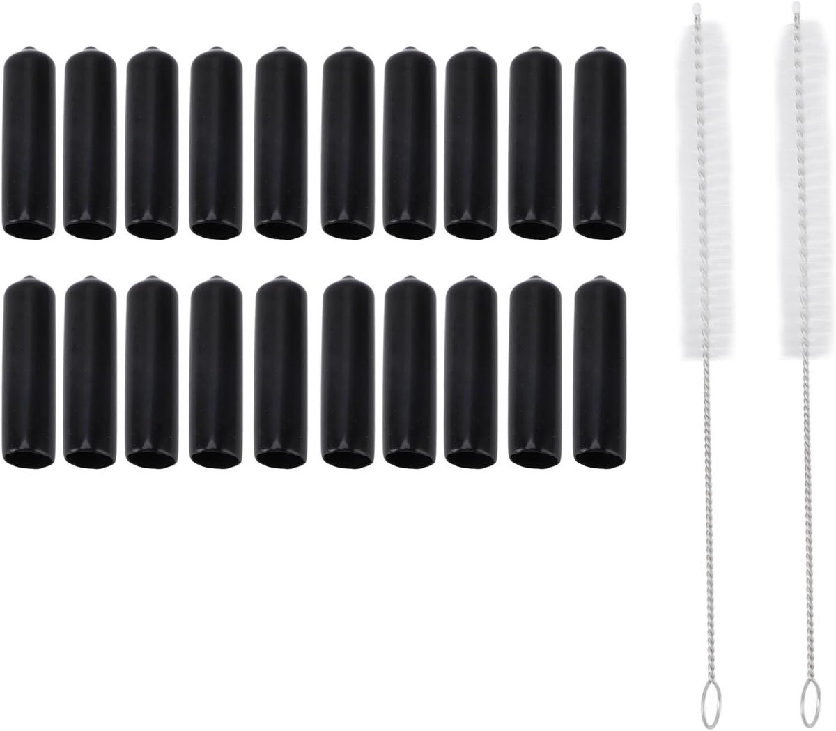 Kikumi 20Pcs Beer Tap Cover Professional Standard Dustproof Protective Beer Tap Cover Kit Draft Beer Tap with Brushes - ShopVlot