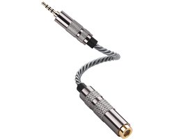 SinLoon 4.4mm Female to 2.5mm Male Balanced Audio Adapter Cable, Gold Plated OVF Knitted Cord, Balanced Converter for - ShopVlot
