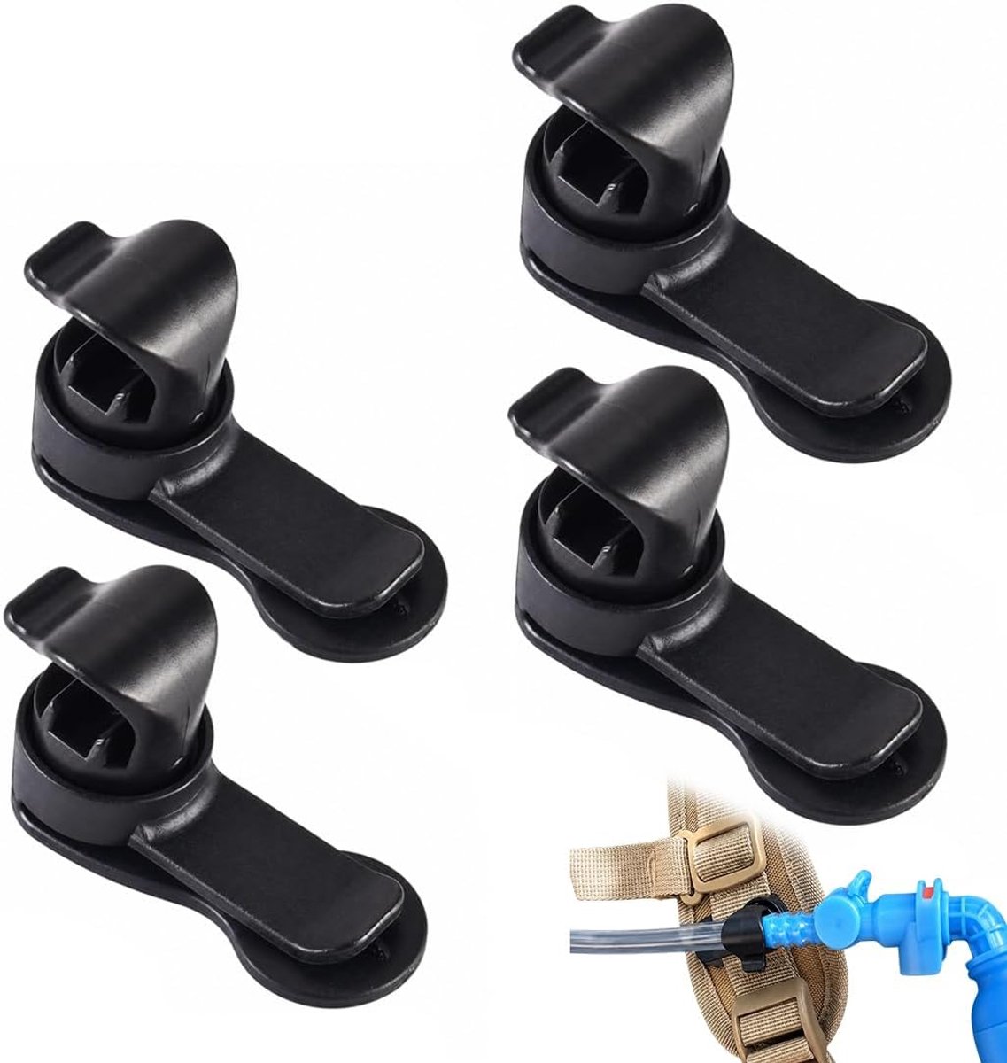 Universele magnetische clips - 4 stuks - zelfvergrendelend - lichtgewicht en afneembaar - voor drinkrugzakken - ShopVlot