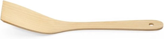 World - Houten spatel 31 x 7 cm – Natuurlijke houten keukenspatel met ergonomische handgreep — afbeelding 5
