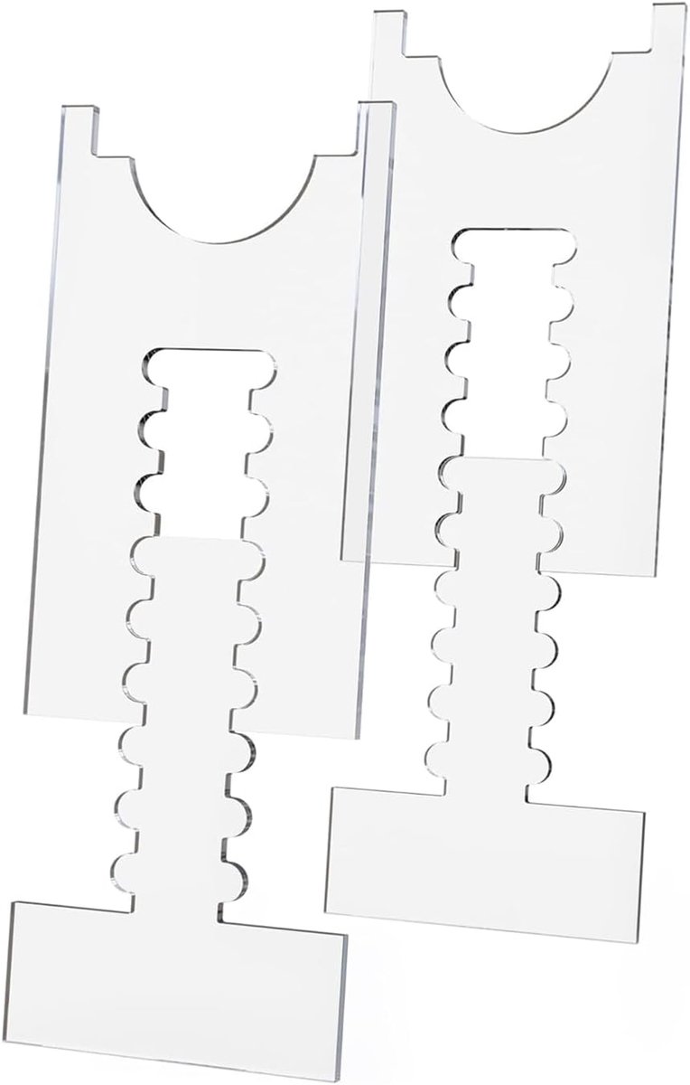 2 stuks meubelafstandhouders, transparant, verstelbare wandafstandhouder voor bank, bed, kast, antislip stopper van - ShopVlot