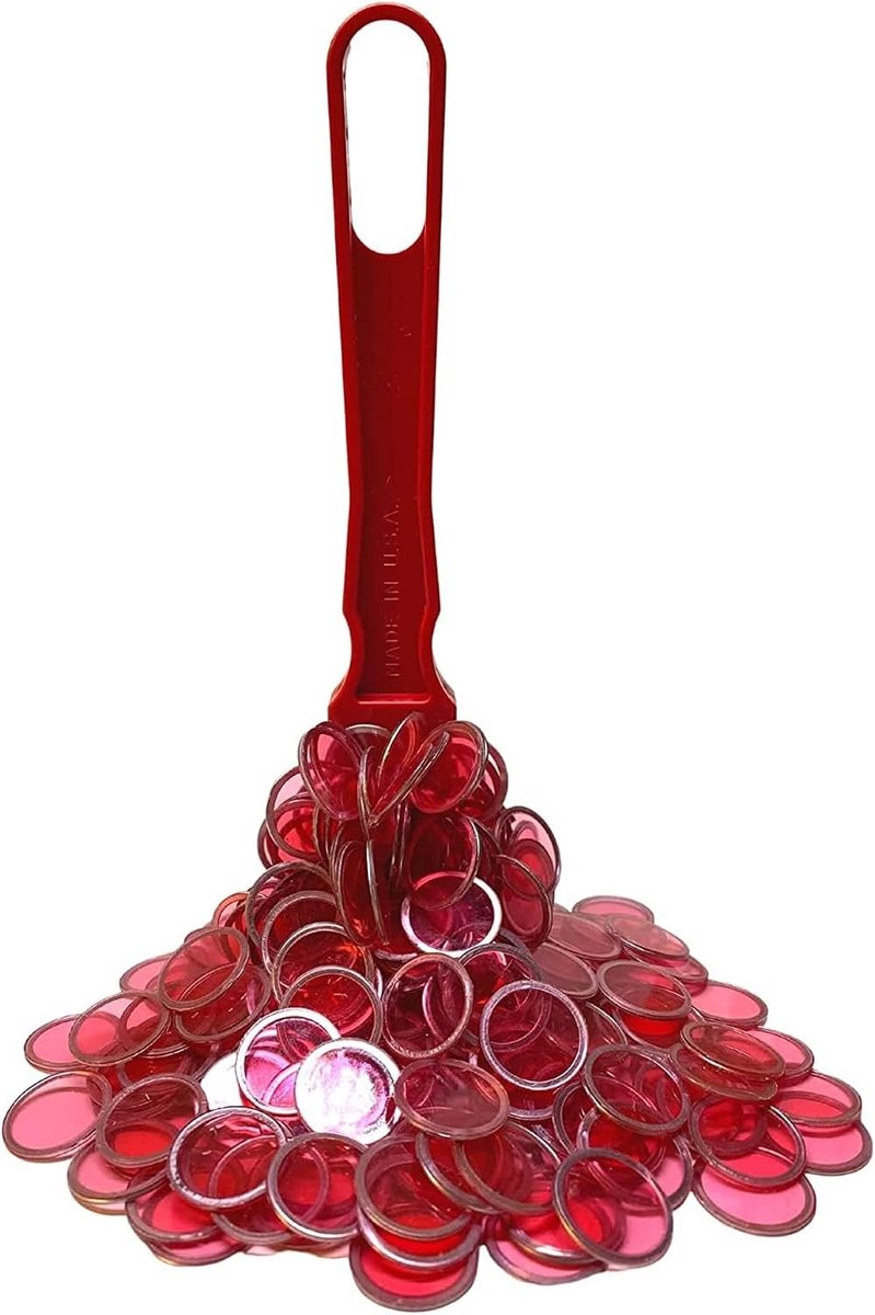 Magnetische Bingo Set - Rood - 19 cm - ABS Kunststof - Voor Thuisonderwijs en Spelletjes
