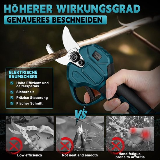 Snoerloze takkenschaar, 45 mm, compatibel met Bosch GBA 18 V — afbeelding 3