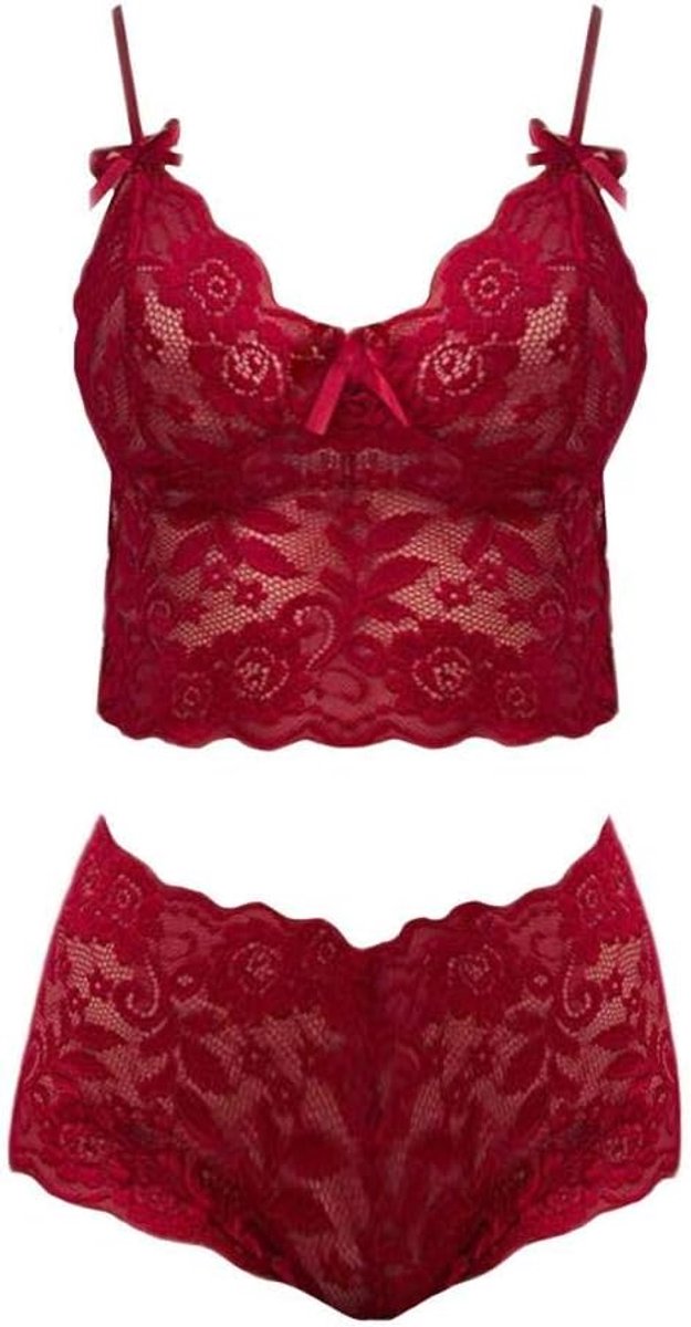 Lingerie Dameslingerie 2 ST Erotische Lingerie Vrouwen Sexy Kanten Beha Slips Sets Porno Nachtkleding Verleiding Ondergoed Dames