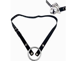 Belt BDSM Chasity Belt Male Chastity Cage Belt Chastity Belt for Men Chastity Devices Accessories Adjustable Auxiliary Belt with Cock Rings (45mm/0.177in)