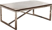 LOBERON Salontafel Coffey bruin/zilverkleurig