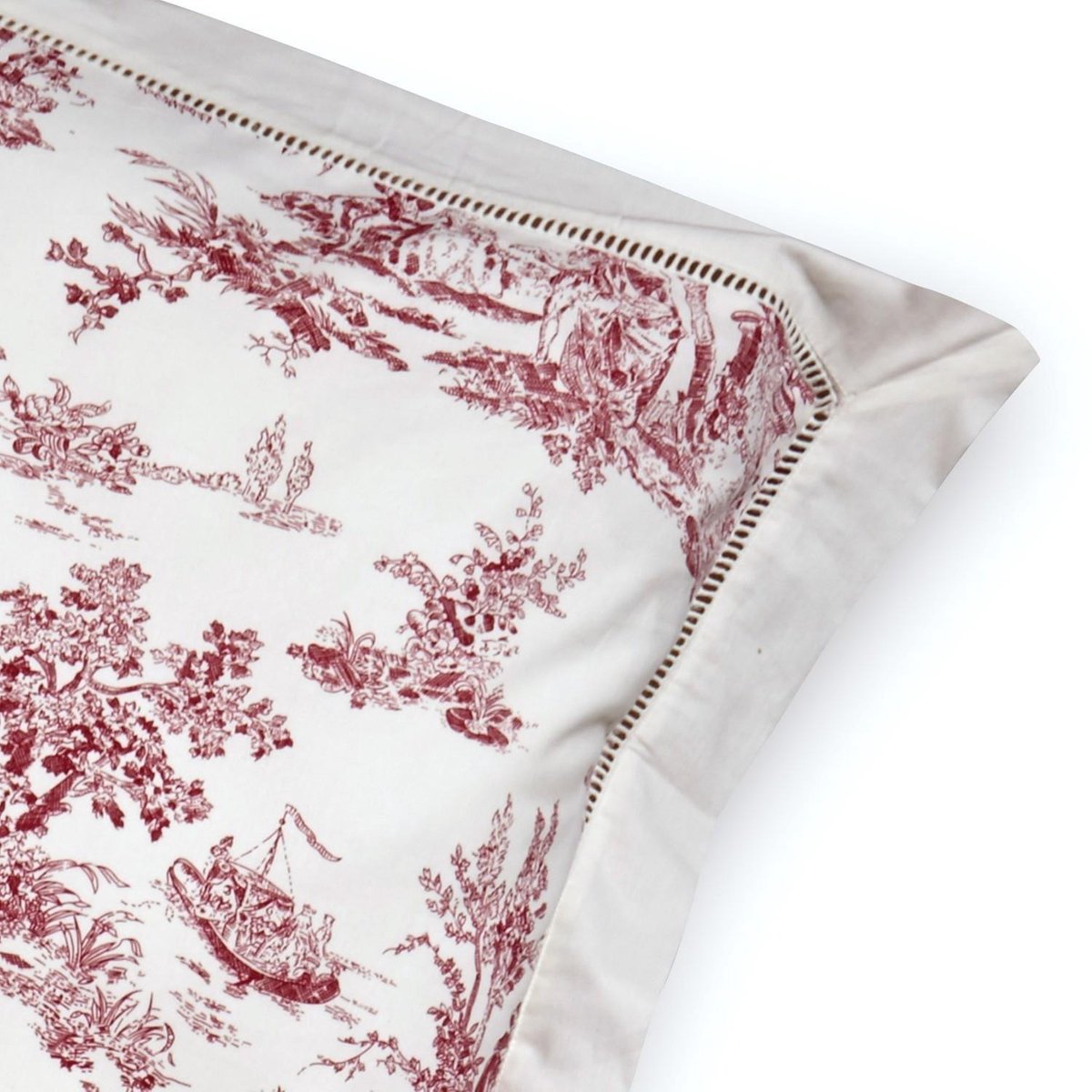LOBERON Beddengoed Toile rouge wit/rood