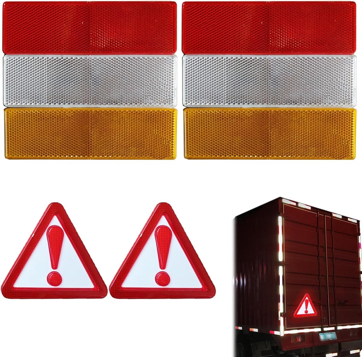 Reflector van Kattenoog - Set van 8 Reflecterende Sticker Hangers voor Auto, Fiets, en Andere Voertuigen - Perfect voor Veiligheid en Zichtbaarheid