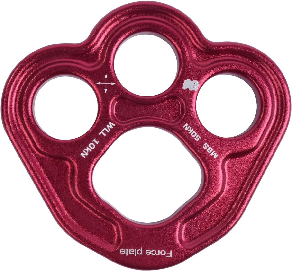 3 Holes Force Paw Rigging Plate Anchor Divider Finger Force Klimuitrusting voor Aerial Dance en Rotsklimmen