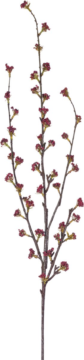 Easyplants | Kunsttak Callicarpa 104 cm paars | Zijde | Nepbloemen | paars | Onderhoudsvrij | Kant-en-klaar