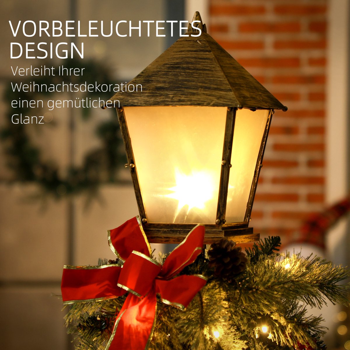 Kerstlantaarn - Kerstverlichting - Kerstversiering - Kerstdecoratie - Kerst - 150 cm – foto 7