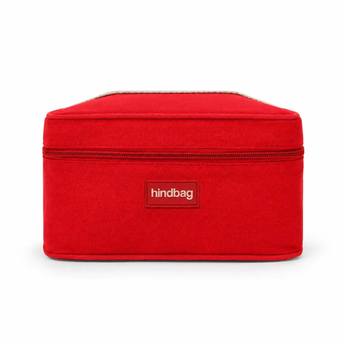 Hindbag toilettas Gaspard rood - biologisch katoen