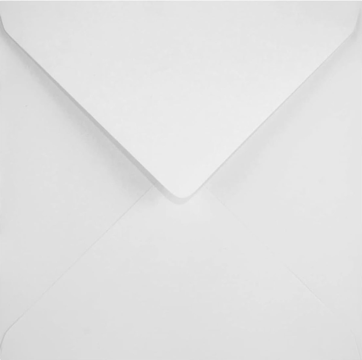 SnelShoppen - 50 Stuks Witte Vierkante Enveloppen 14x14cm 100g Zelfklevend Zonder Venster voor Uitnodigingen, Wenskaarten, Verjaardagskaarten, Trouwen