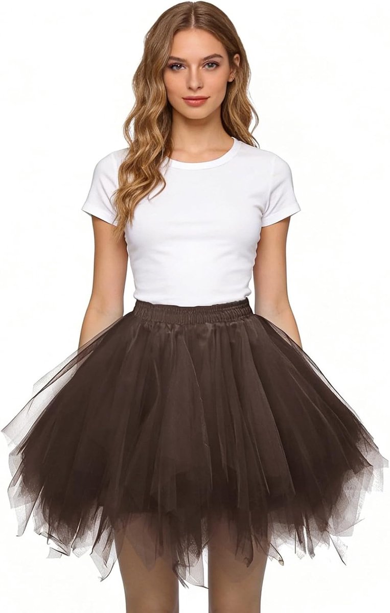 Rokken voor volwassenen, klassieke elastische tule tutu-rok voor volwassenen Halloween-feest, dansen