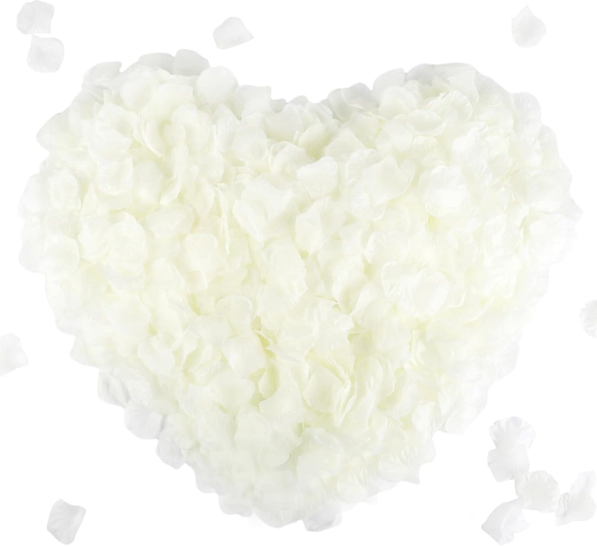 CODE FLORIST 2200 Silk Rose Petals for Wedding Decoration (Ivory) - ShopVlot