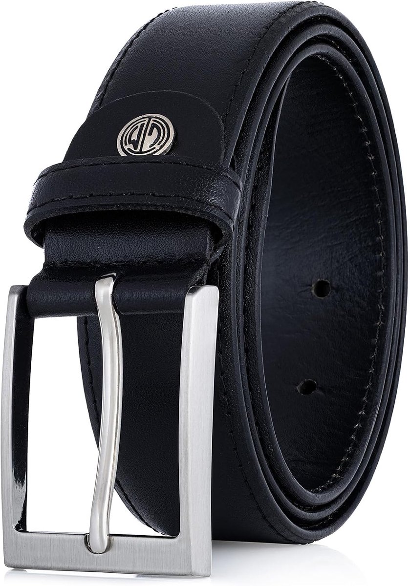 Heren leren riem XXL - zwart - stijlvol design - perfect voor elke gelegenheid - ShopVlot