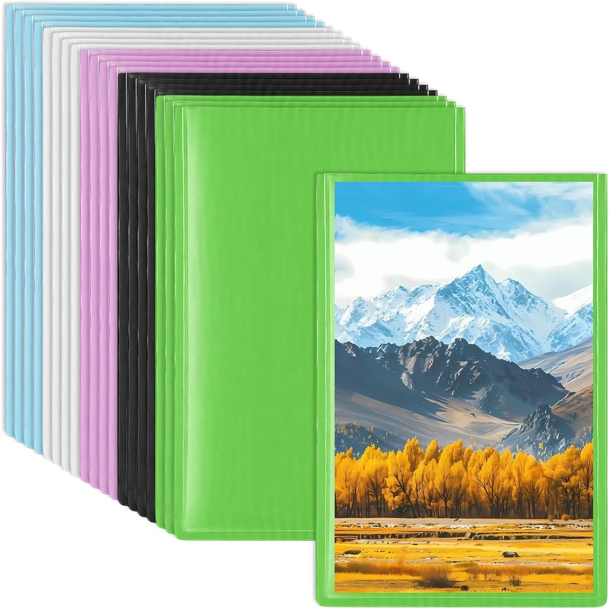 20 Stuks Kleine Magnetische Fotolijsten voor Ansichtkaarten, DIY, 9,3x6,2cm