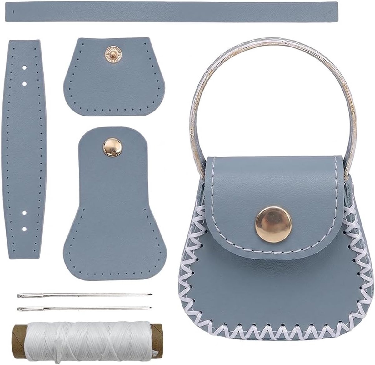 Handtas Van Koeienleer Mini Muntzakje Naaiset Voor Vrouwen Guneine Lederen Portemonnees Productieset Handgemaakte Kleine Portemonnee Haak En Gebreide Accessoires Voor Verjaardag