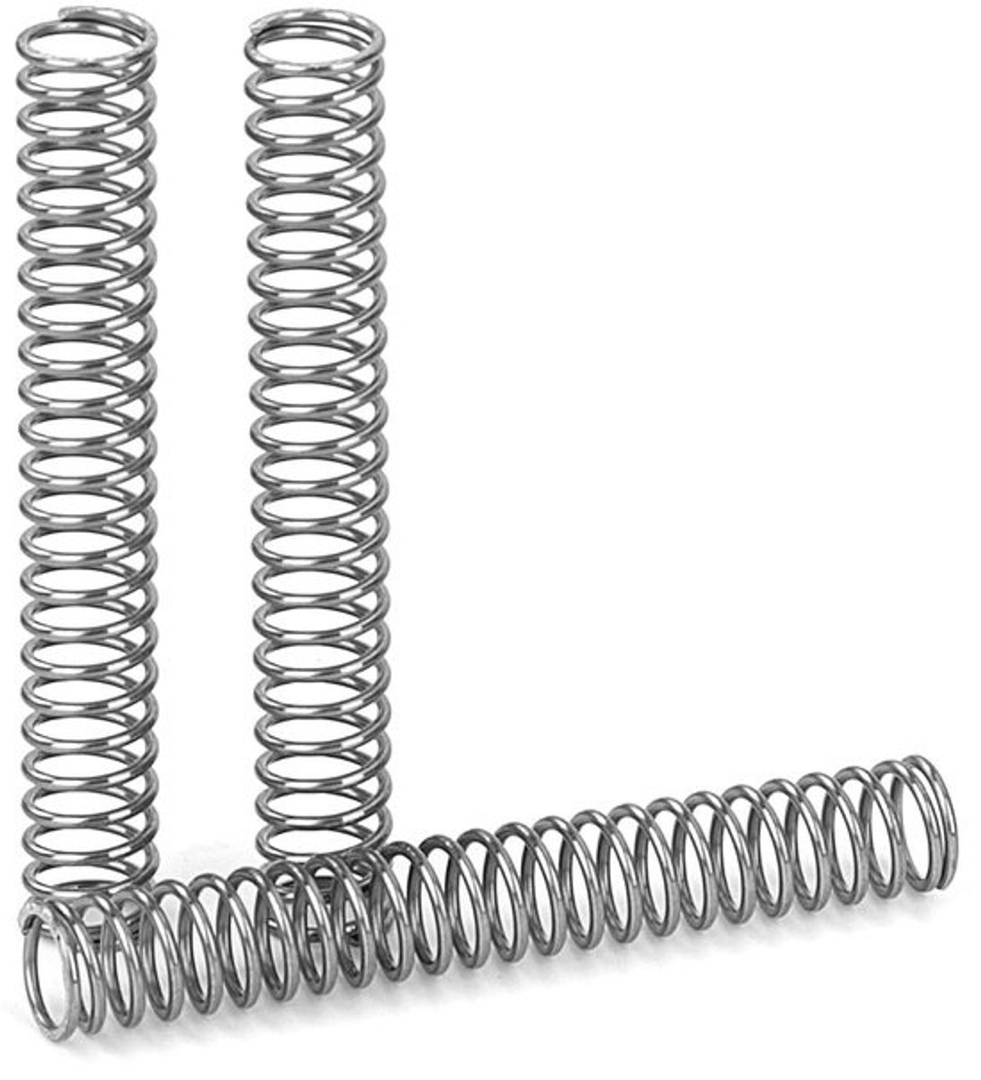 Compressieveren - 40 mm RVS veer - Draaddiameter 0,65 mm - Buitendiameter 6 mm - Veerkracht 0,9 kg - Set van 20 stuks