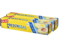 Glad Press'N Seal Huishoudfolie, 70 m², 2 Stuks