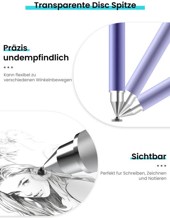 3-in-1 Tablet Pen met Vervangbare Tips voor Smartphones — afbeelding 4