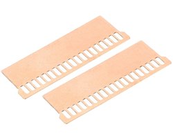 Koellichaam 63 x 23 x 0,5 mm - koper - met geleidende lijm - voor RAM-geheugenkoeling - Vemera