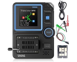 lcr Transistortester, transistormeter met kleurendisplay, diodencondensator, weerstandsmeter, ESR-meter, multifunctionele tester, NPN PNP MOSFET IR