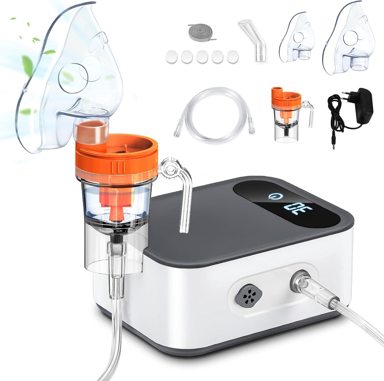 Inhalator voor volwassenen en kinderen met LED-display