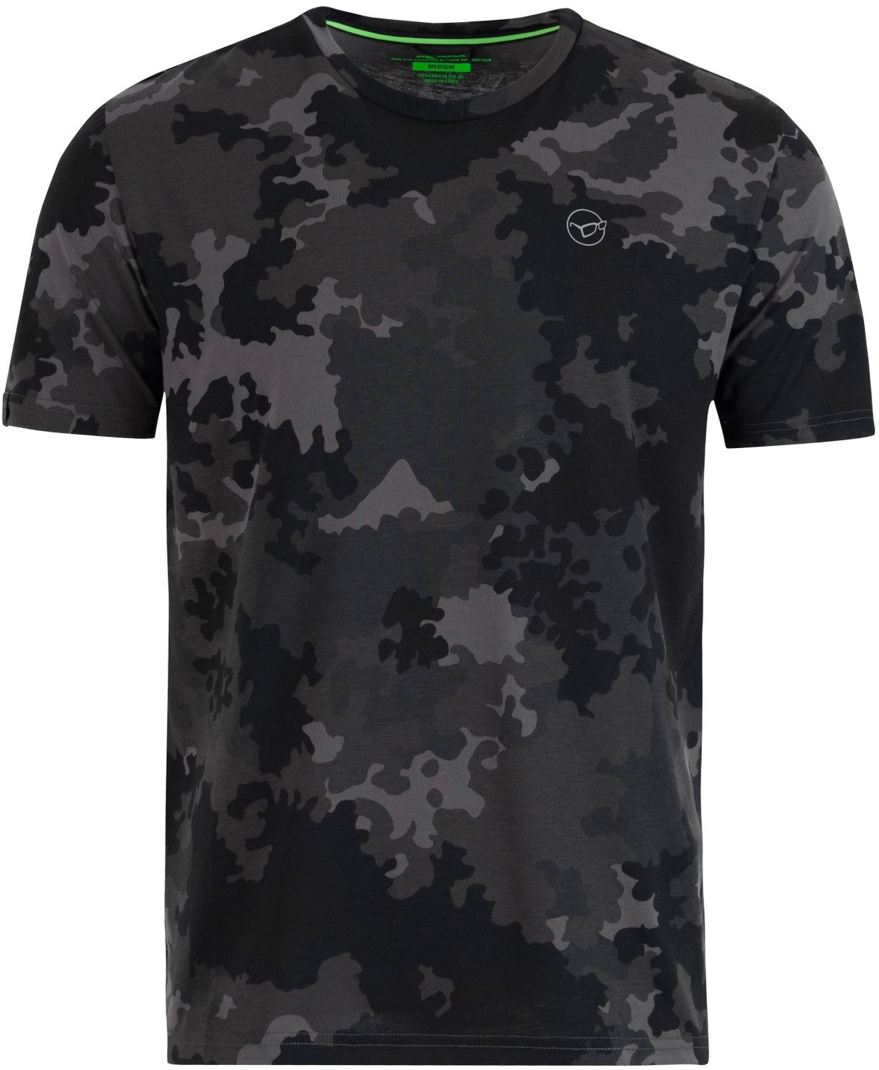 Korda Kamo Tee T-Shirt Vis Shirt Zwart