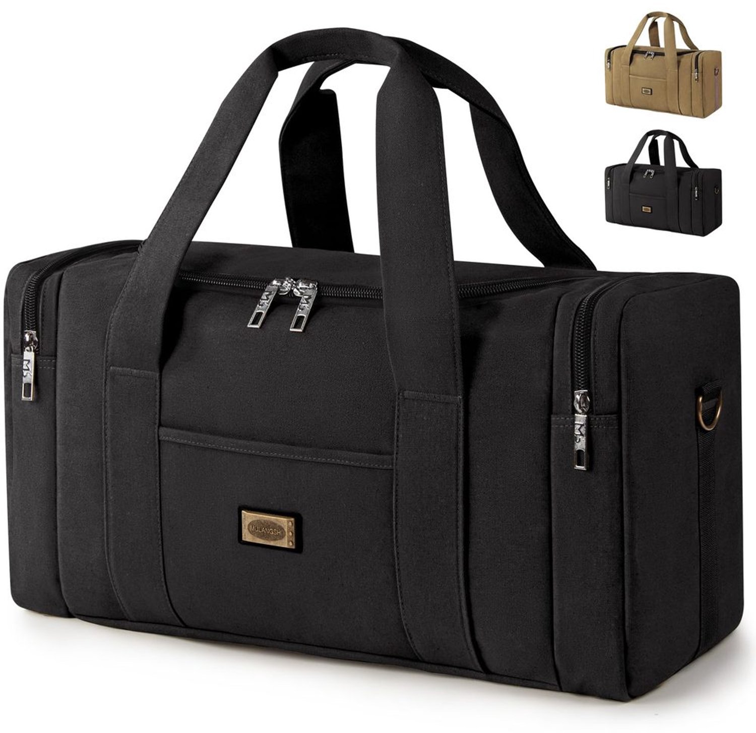 Reistas Duurzaam 38L - Retro Canvas - Sporttas - Weekendtas - Handbagage - Verstelbare Schouderriem