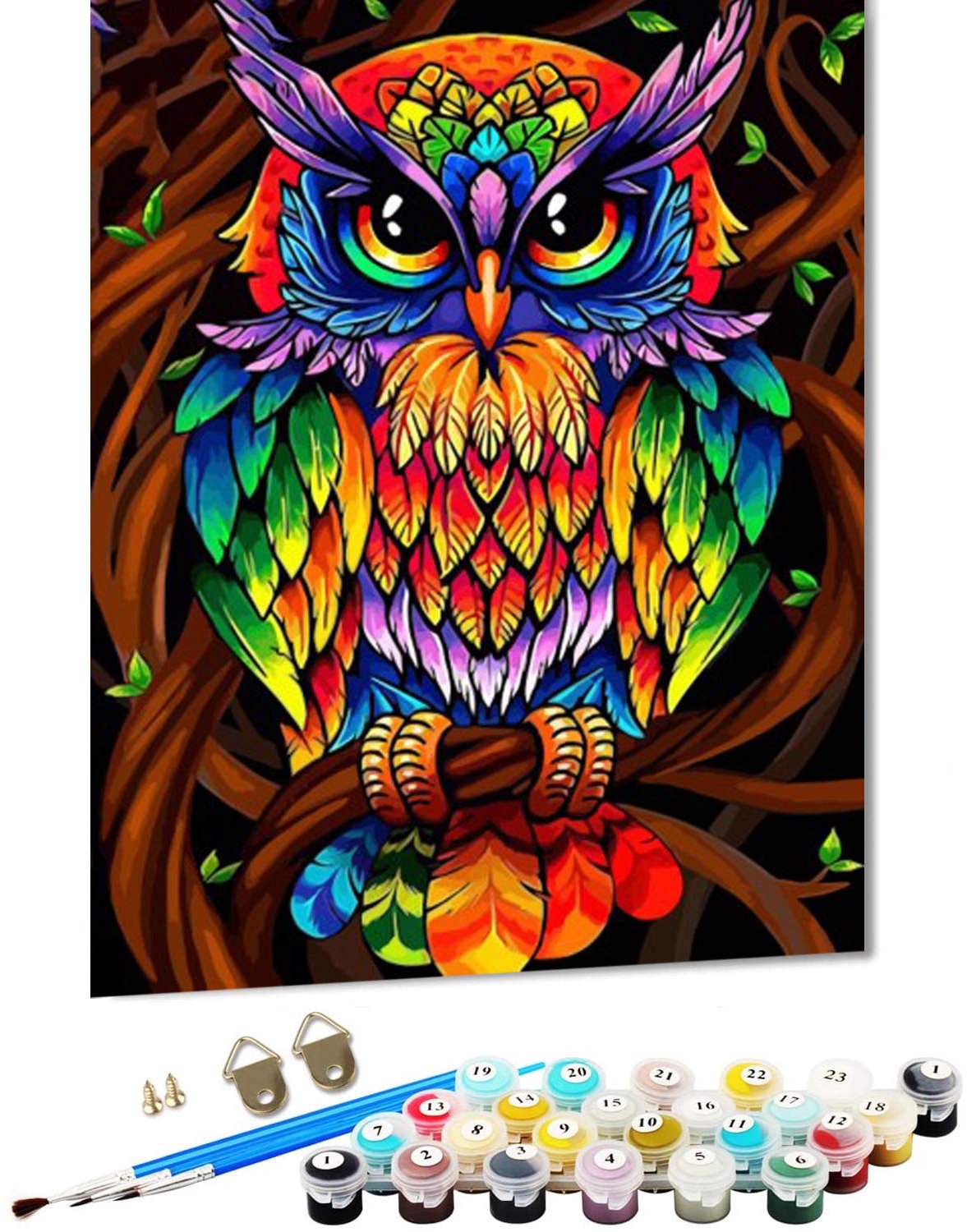 Schilderen op Nummer - Acrylverfset voor Volwassenen - Doe-het-zelf Olieverfschilderij - 40 x 50 cm - Milieuvriendelijk - Geschikt voor Beginners - Doe-het-zelf Schilderij