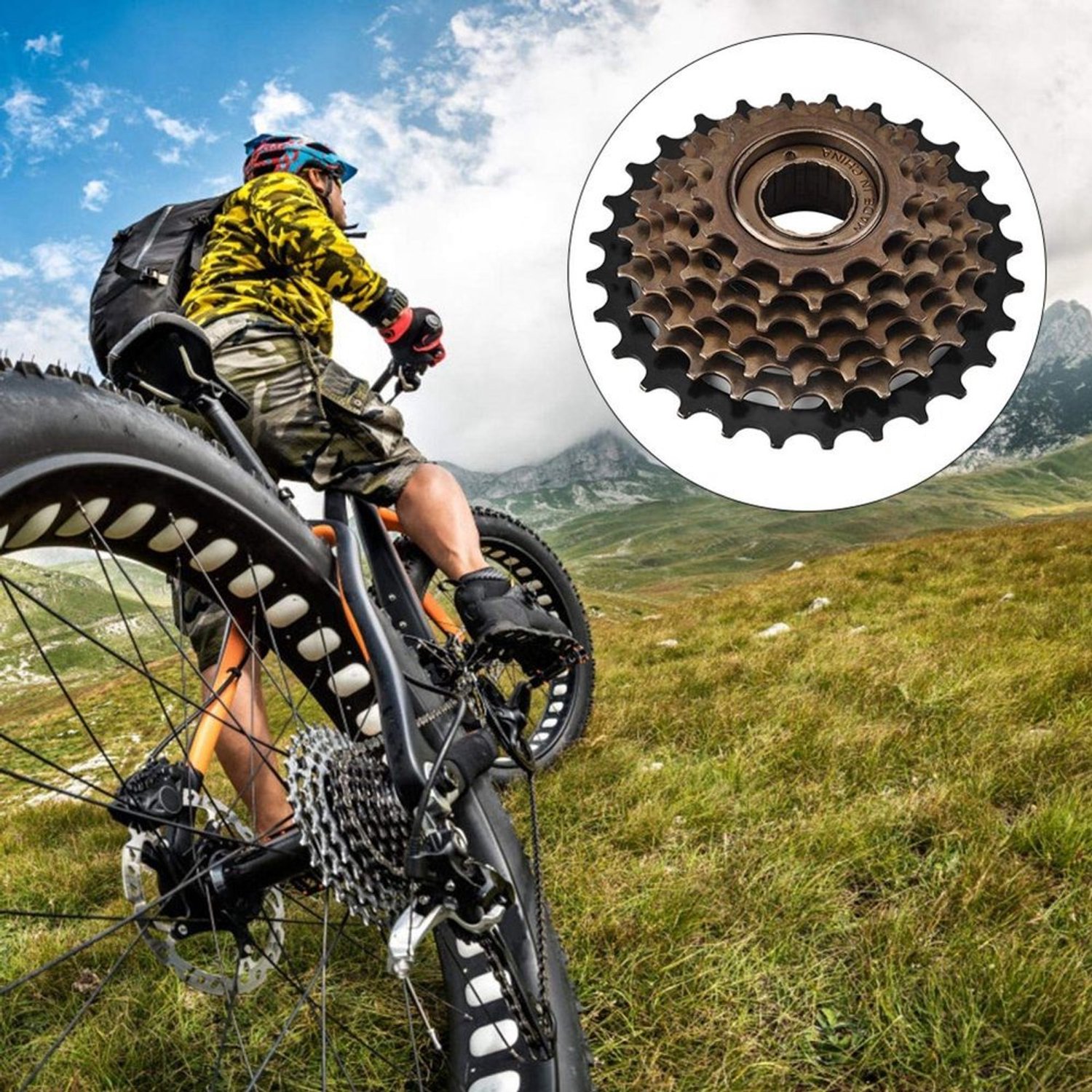 7-Speed Fiets Vrijloop voor Mountainbike 14-28T