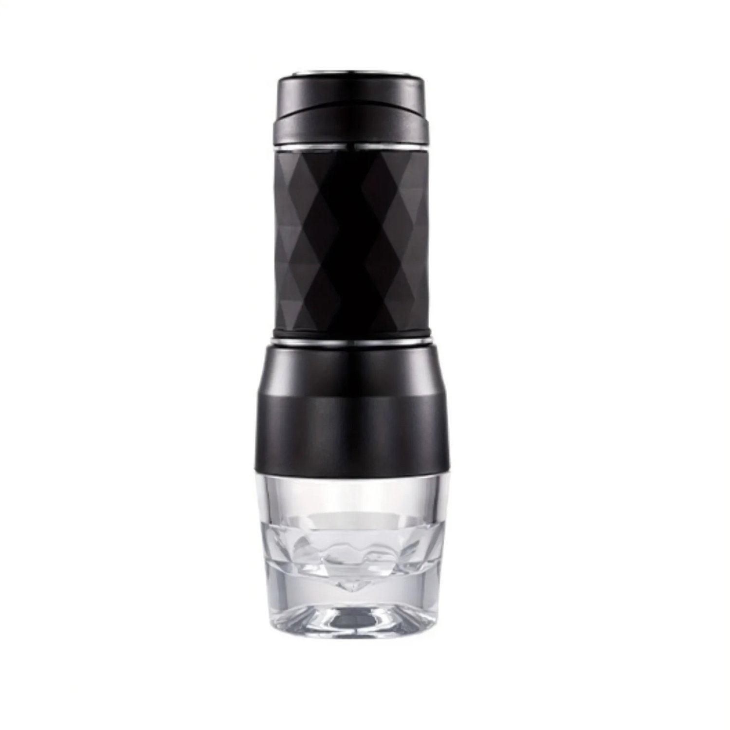 Draagbaar Koffiezetapparaat - Espressomachine - Handmatig Espressoapparaat - Zwart - 3-in-1 - Capsule en Gemalen Koffie - Heet en Koud Water - Handpers - Voor Wandelen en Reizen