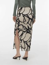 Vero Moda Vmalene Hw Ankle Skirt Pumice Stone Black | Beige | Maat: XS
