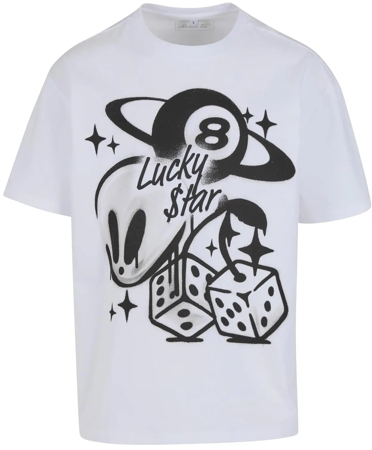 T-shirt Mister Tee Planet Alien Wit