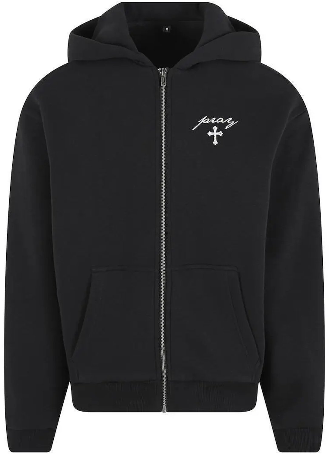 Hooded sweatshirt met rits Mister Tee Beyond The Prayer Fluffy Zwart