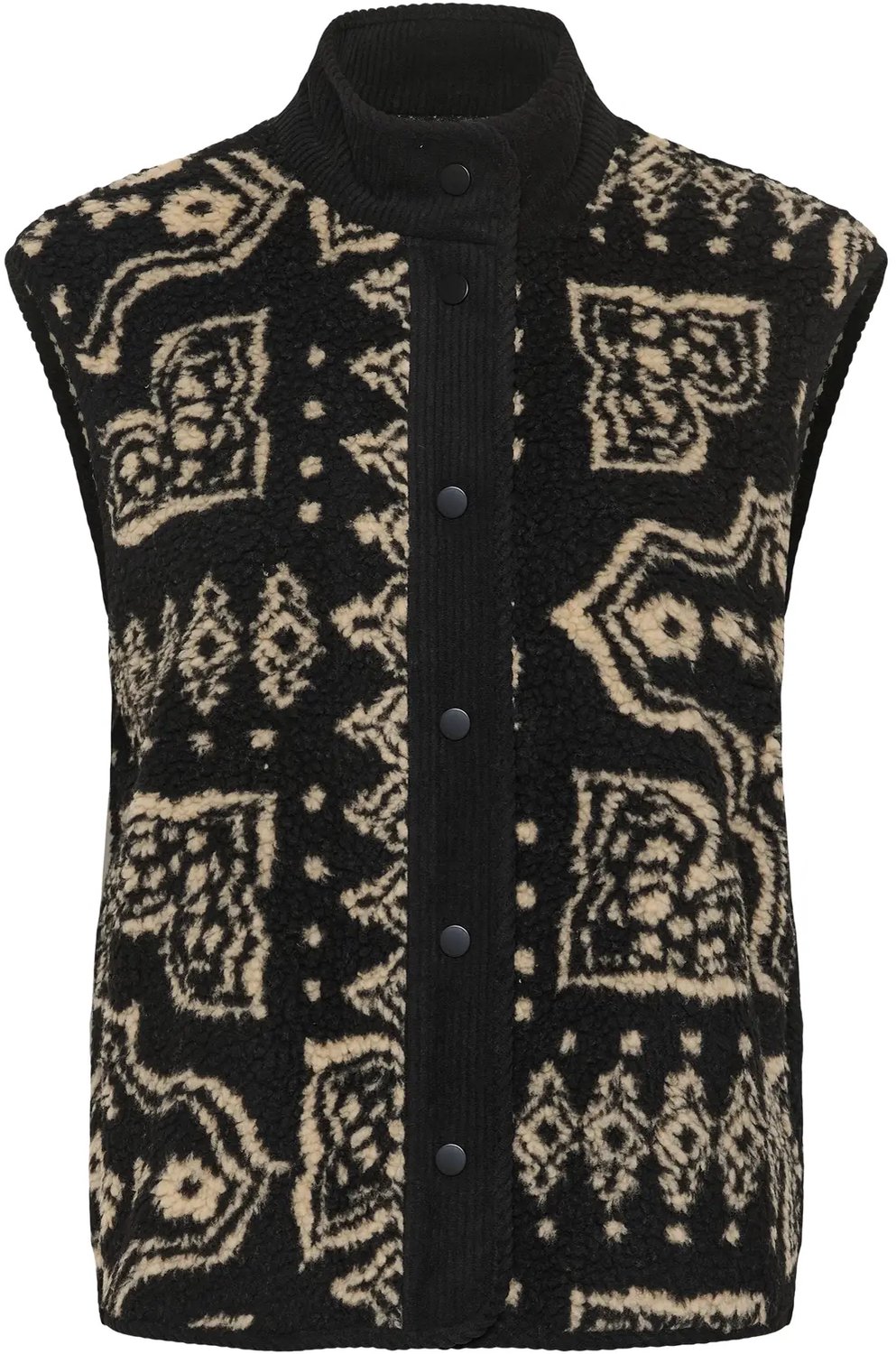 Mouwloze fleece voor dames KAFFE Kasusan Meteorite W. Graphic Print