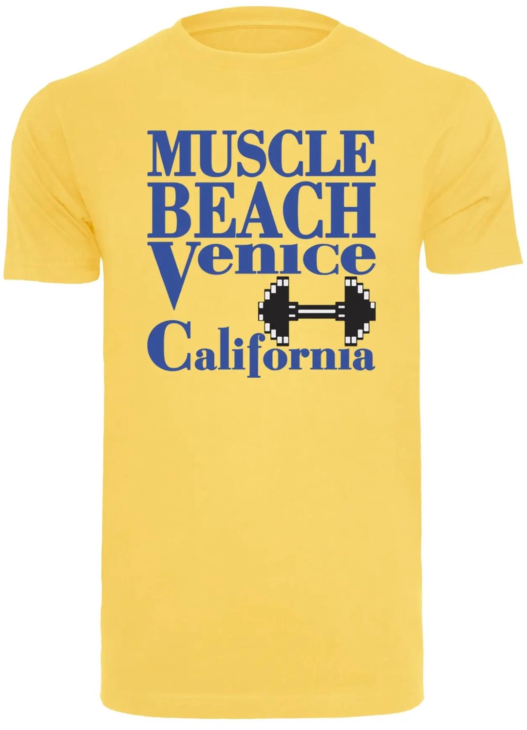 T-shirt Mister Tee Venice Beach Geel