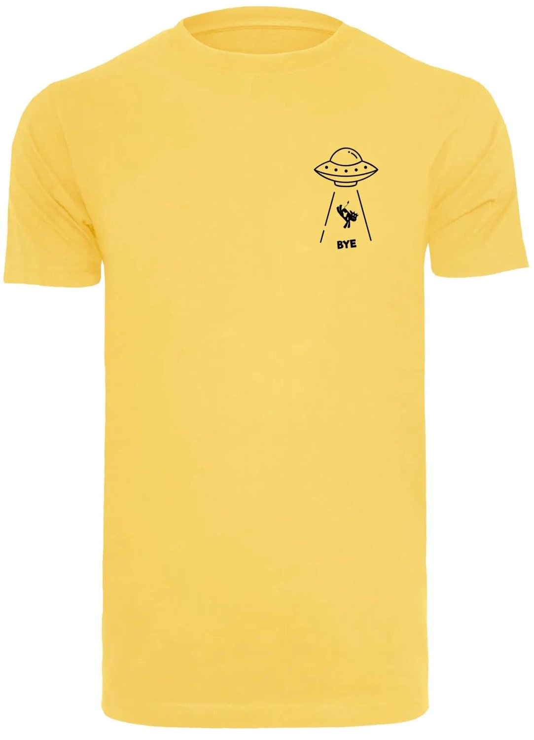 T-shirt Mister Tee Ufo Drop Geel