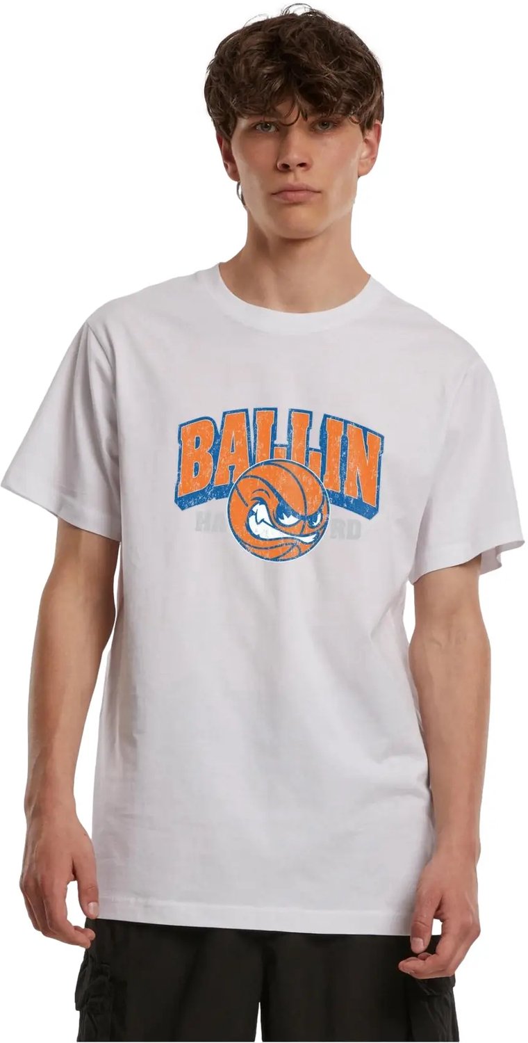 T-shirt Mister Tee Ballin Bold Wit