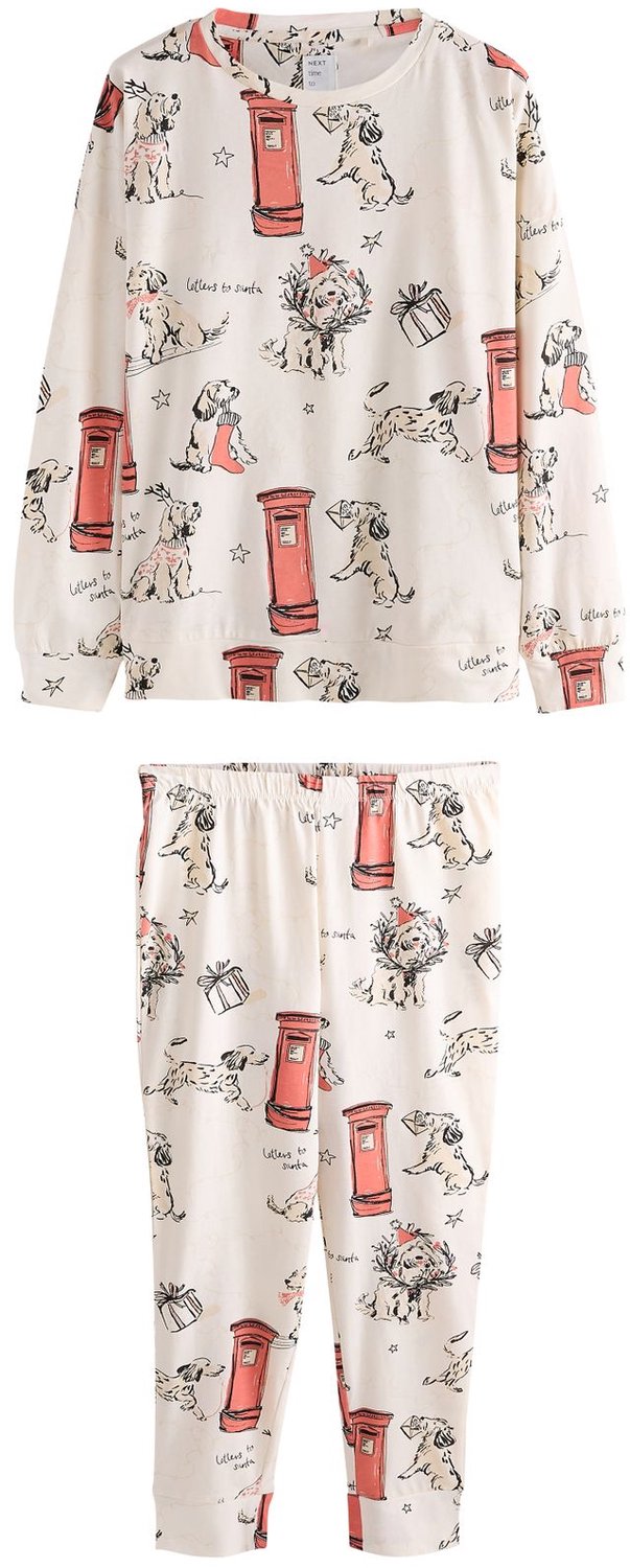Next Dames - Pyjama met lange mouwen - Tall - Crème