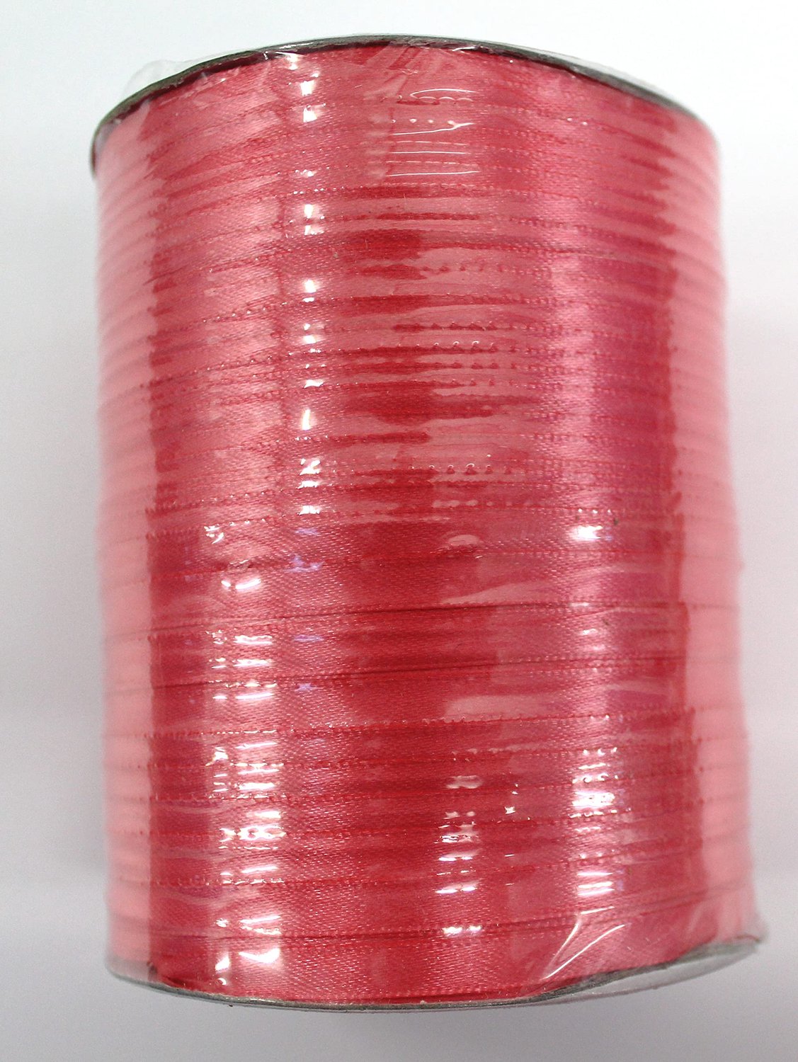 Satijnen lint - 550 m - 6 mm - Zalmroze