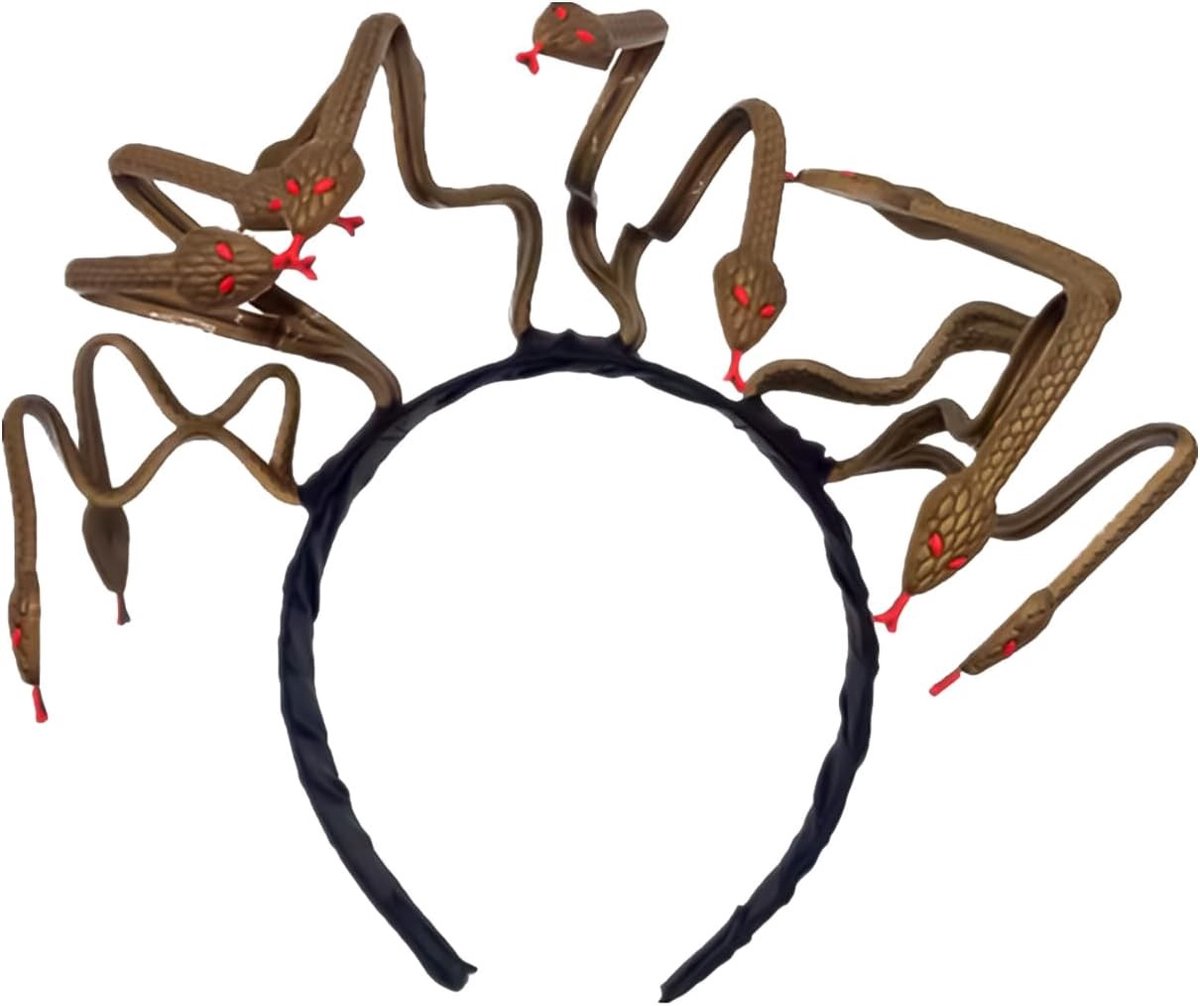Gouden Slangen Hoofdband voor Halloween Cosplay, Feestaccessoire en Kostuumdecoratie