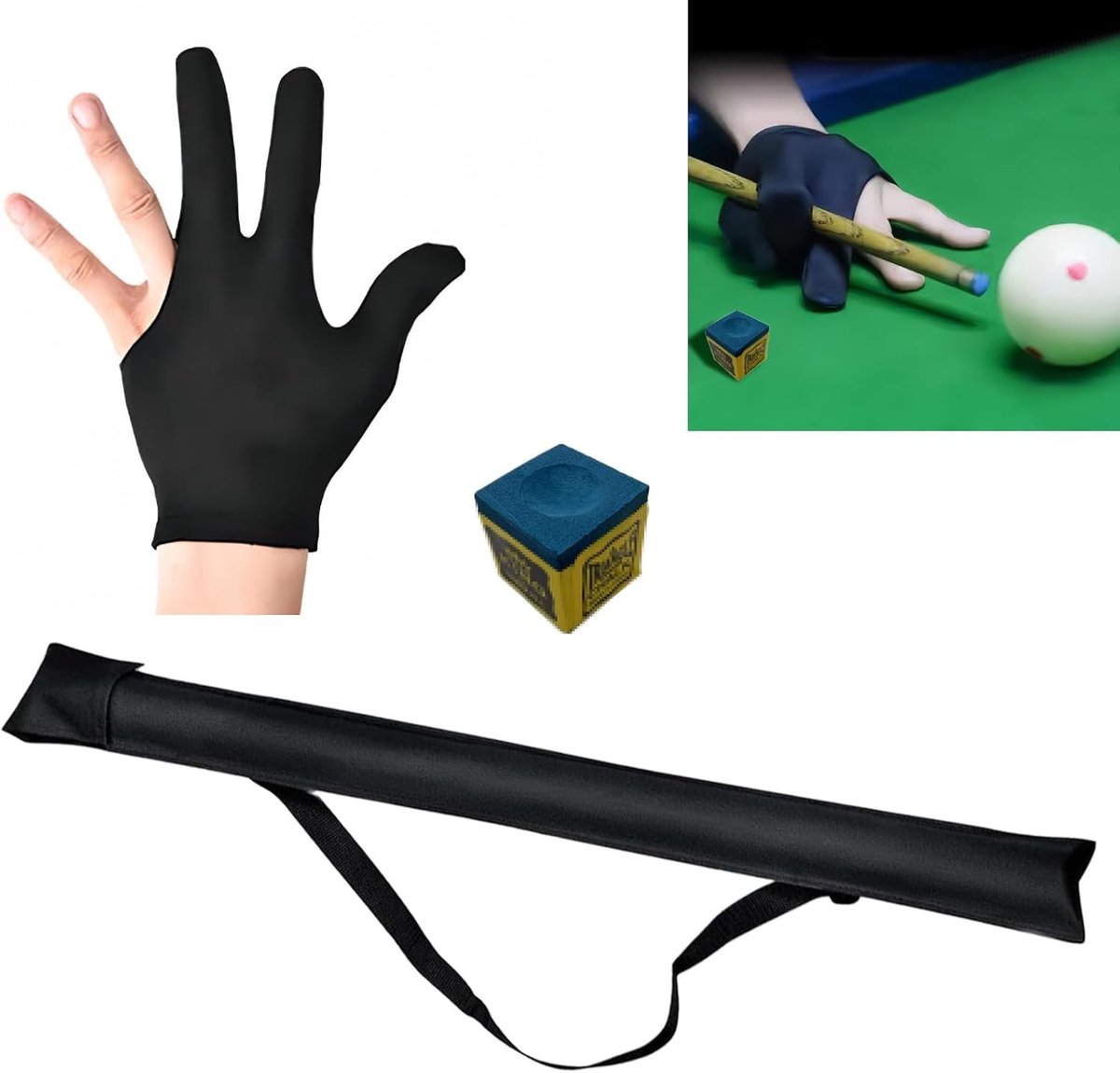 Hardcover Billiard Cue met Padding en Verstelbare Strap voor Amateurs en Professionals - Bescherming voor Biljartkeu, Duurzaam en Handig in Gebruik