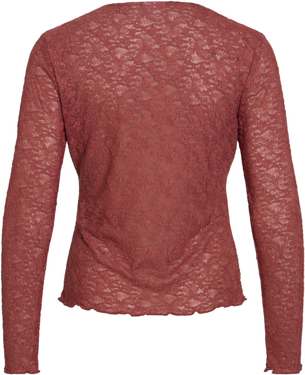 Vila T-shirt Vifay O-neck L/s Top - Noos 14119318 Marsala Dames Maat - XXL