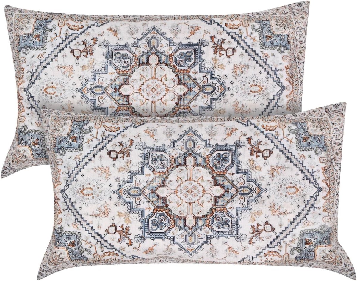 Set van 2 Velvet Kussenhoezen voor Decoratie - Vierkante Kussenhoezen voor Sofa en Stoelen - 50 x 30 cm, Luxe Kussens voor Slaapkamer en Woonkamer