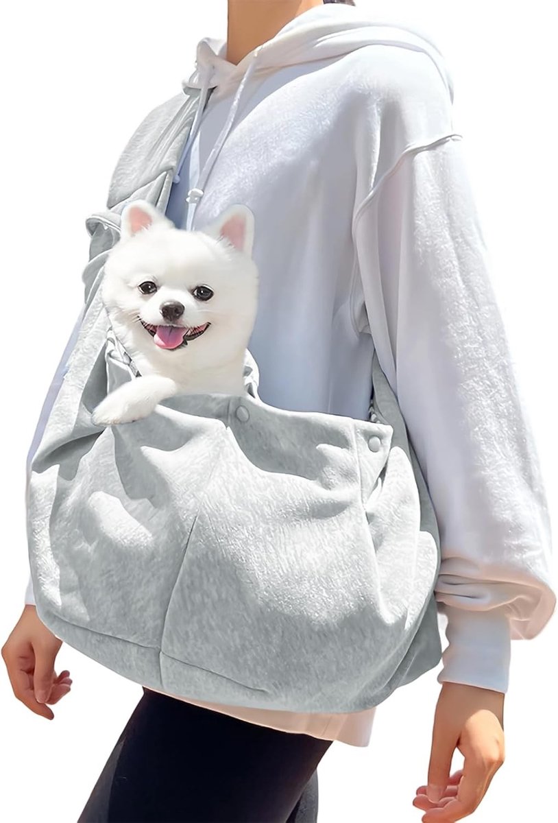 Honden Sling Bag voor Draagcomfort tot 6 kg, Ideaal voor Wandelen, Buitenactiviteiten en Uitjes